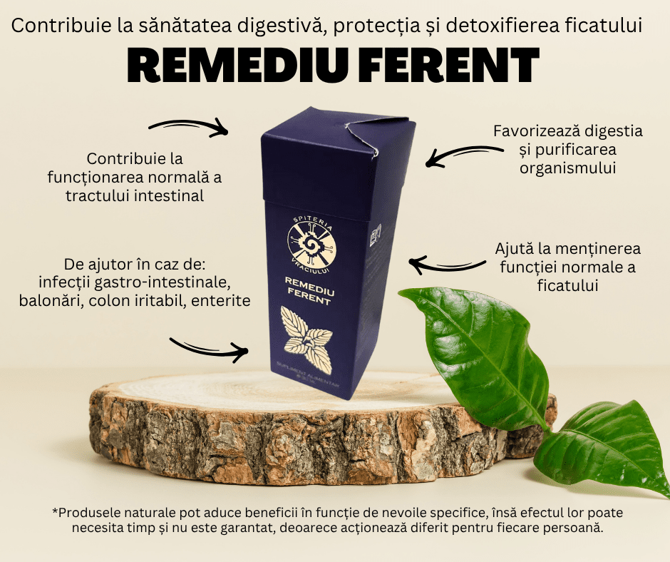 Remediu FERENT - Digestiv, antivomitiv, antidiareic și antiacid - Spiteria Vraciului