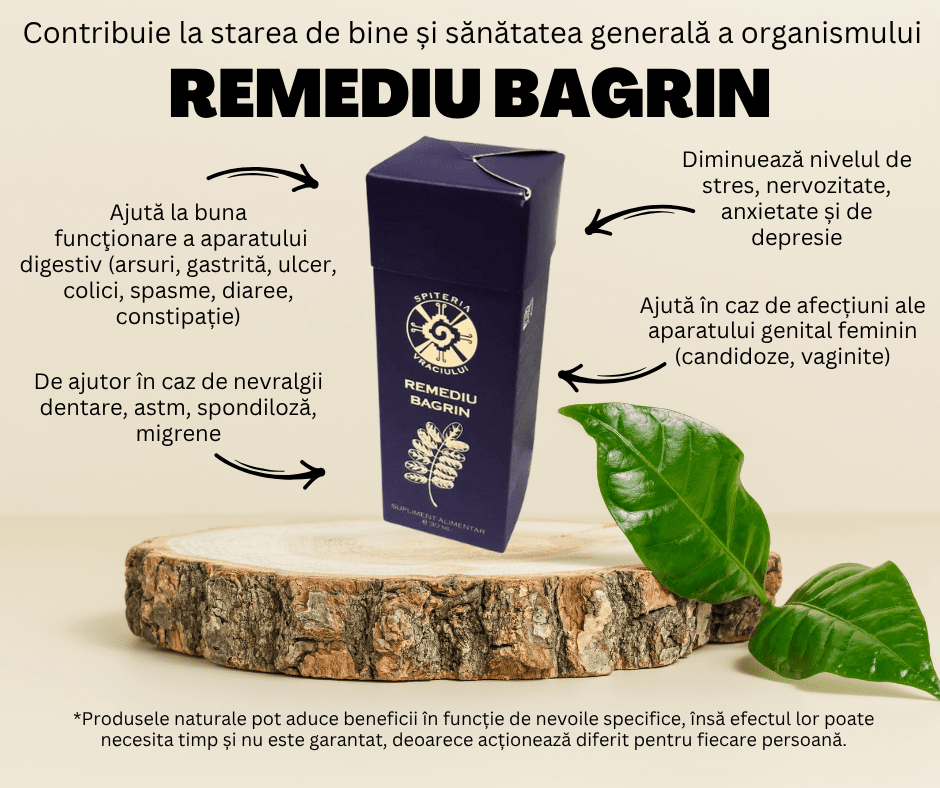 Remediu BAGRIN - Gastrită, ulcer și liniște - Spiteria Vraciului