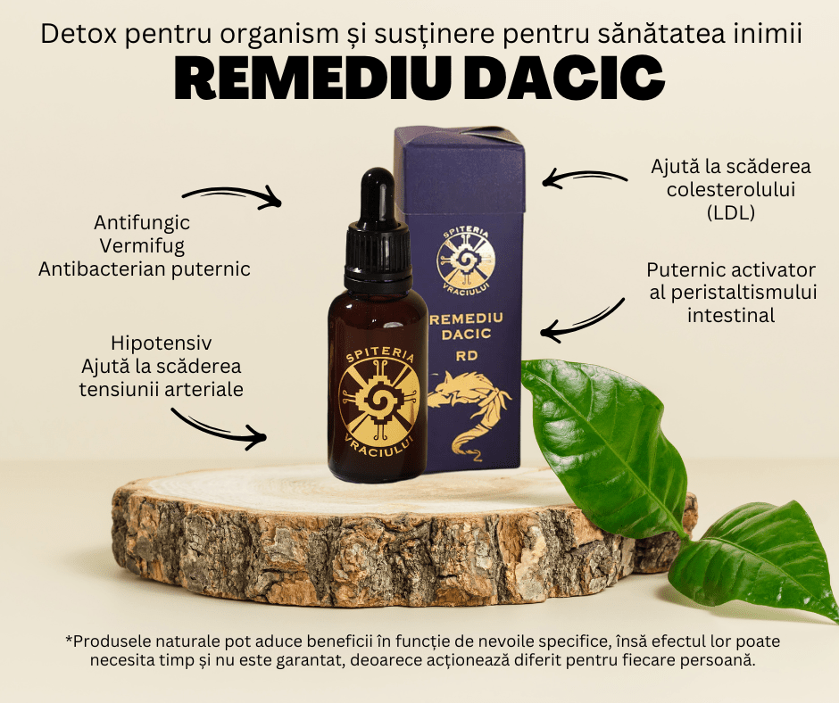 Remediu Dacic - RD - Deparazitant și antibiotic natural - Spiteria Vraciului