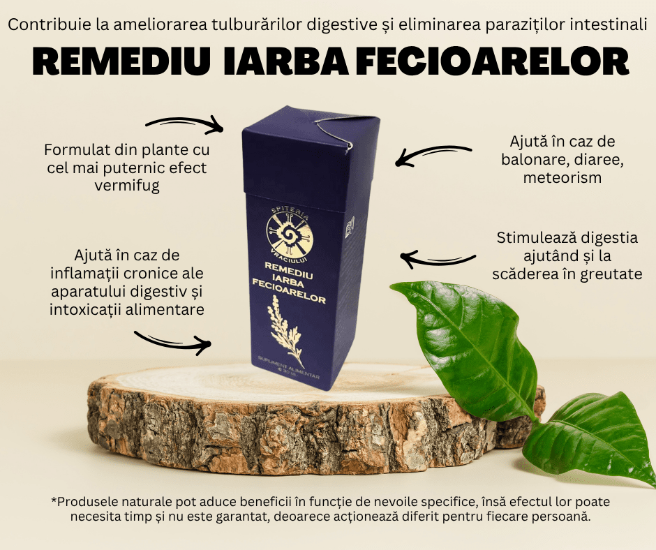 Remediu IARBA FECIOARELOR - Elimină paraziții intestinali - Spiteria Vraciului