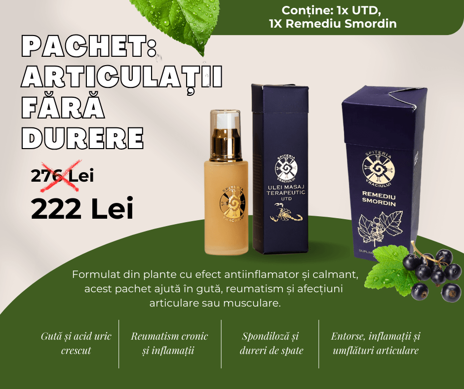 Pachet: Articulații fără durere