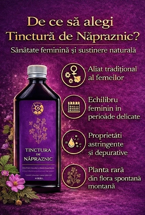 Tinctură de Năpraznic – Sănătate Feminină și Susținere Naturală | 500ml - Spiteria Vraciului
