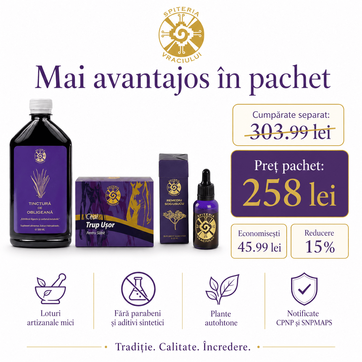 Pachet Slăbit Sănătos - Spiteria Vraciului