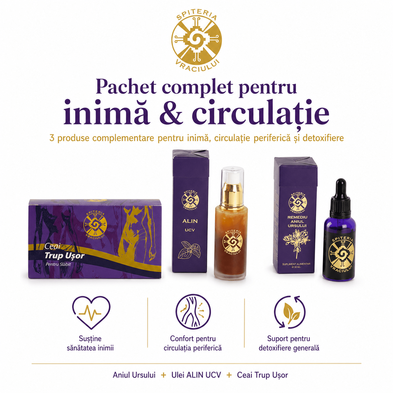 Pachet Inimă & Circulație - Spiteria Vraciului