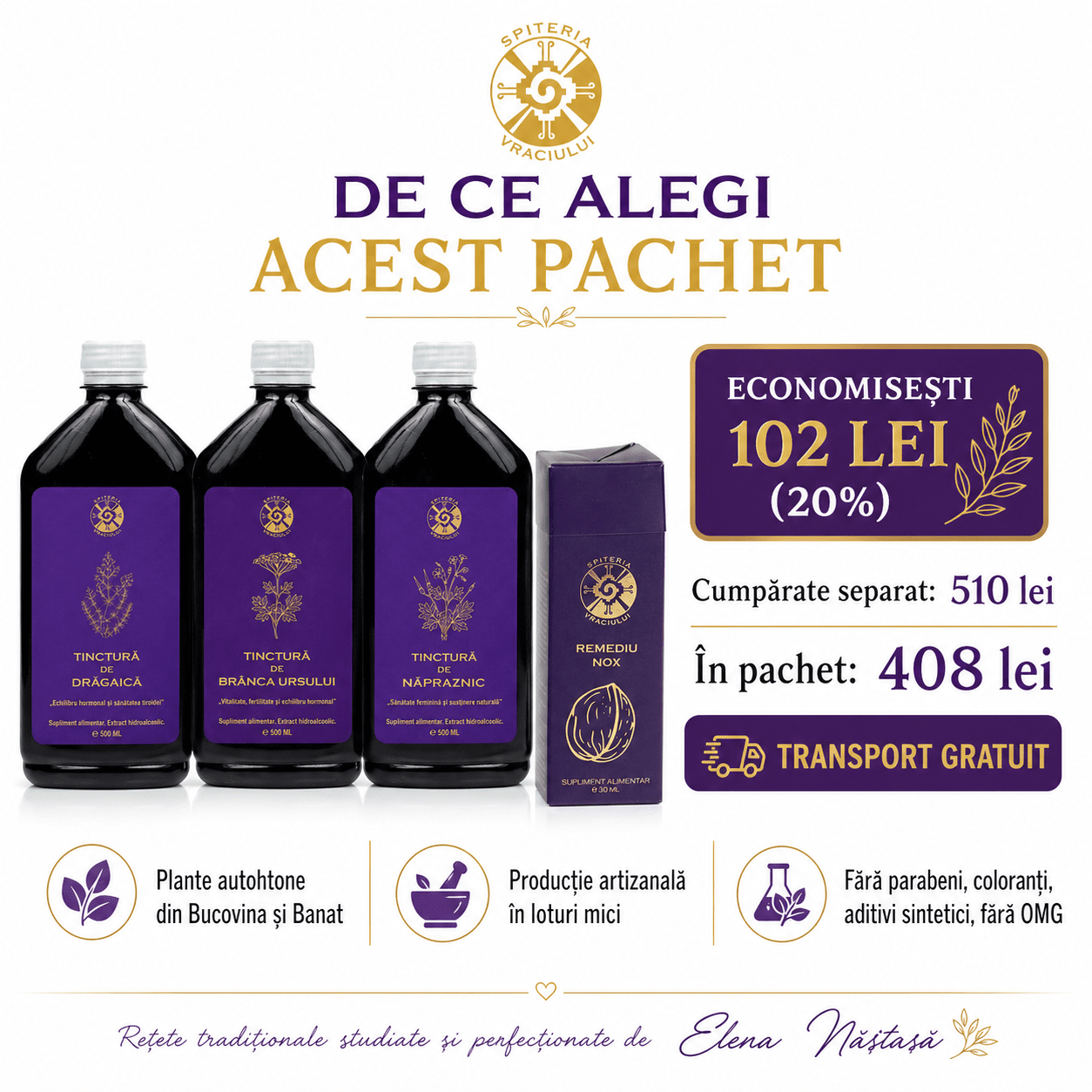 Pachet Sănătate Feminină - Spiteria Vraciului