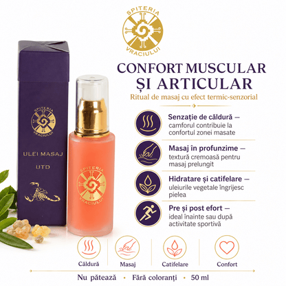 Ulei Masaj Terapeutic Natural – Dureri Articulare și Musculare | UTD - Spiteria Vraciului