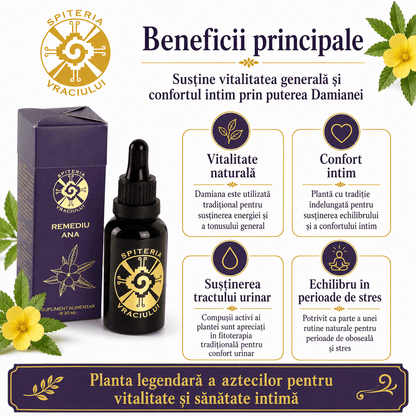 Remediu Natural Potență și Sănătate Intimă – Afrodisiac ANA | 30ml - Spiteria Vraciului