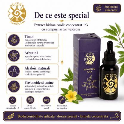 Remediu Natural Potență și Sănătate Intimă – Afrodisiac ANA | 30ml - Spiteria Vraciului