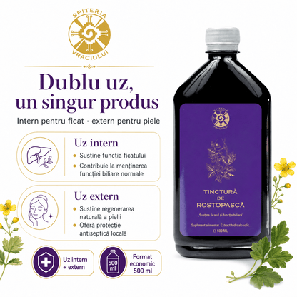 Tinctură de Rostopască – Susține Ficatul și Funcția Biliară | 500ml - Spiteria Vraciului