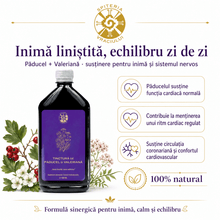Tinctură de Păducel și Valeriană – Inimă Liniștită și Somn Odihnitor | 500ml - Spiteria Vraciului