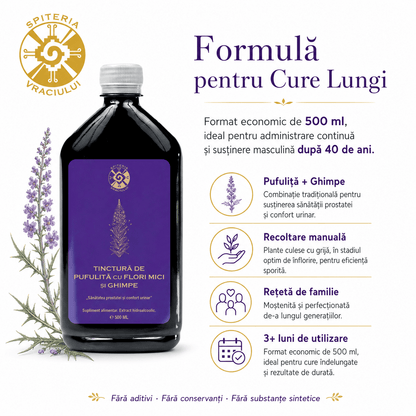 Tinctură de Pufuliță și Ghimpe – Prostată și Confort Urinar | 500ml - Spiteria Vraciului