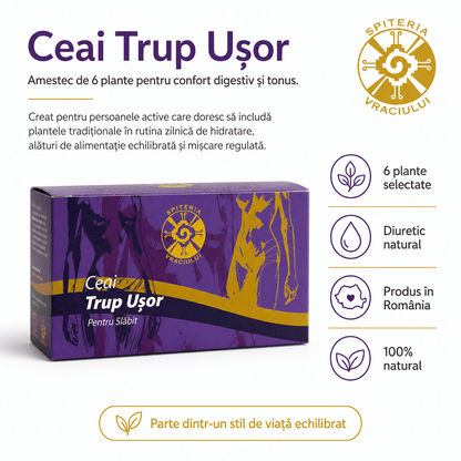 Ceai Natural pentru Slăbit și Detoxifiere – Trup Ușor - Spiteria Vraciului