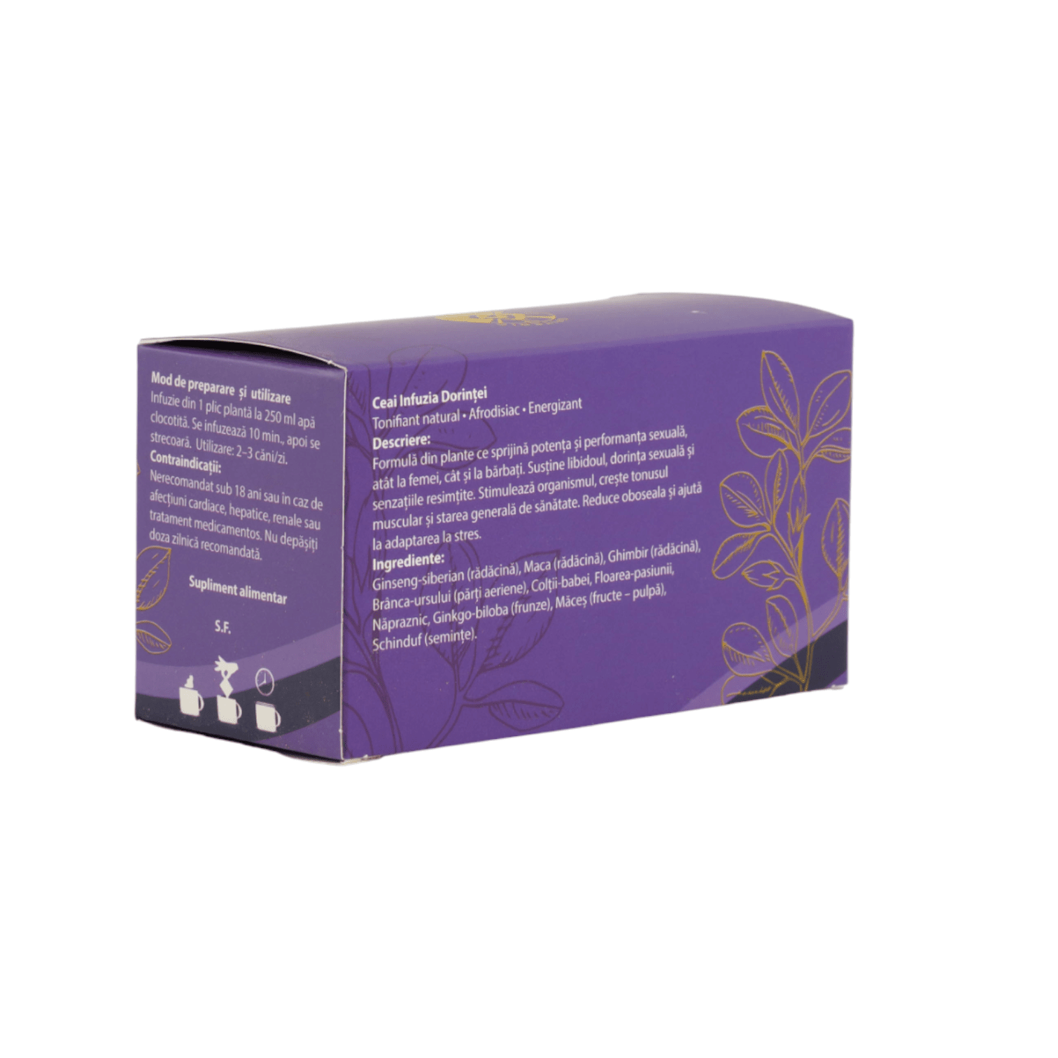 Ceai Infuzia Dorinței - Pentru potență şi fertilitate - Spiteria Vraciului